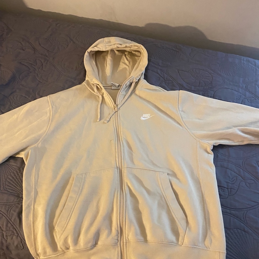 Cream color Nike hoodie